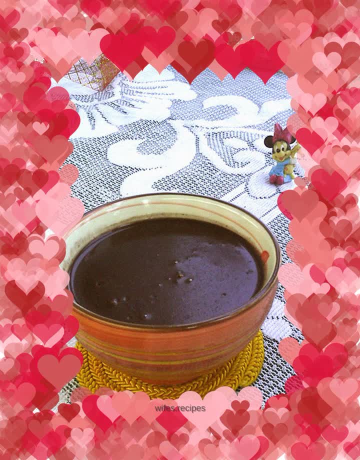 Black glutinous rice and sesame paste