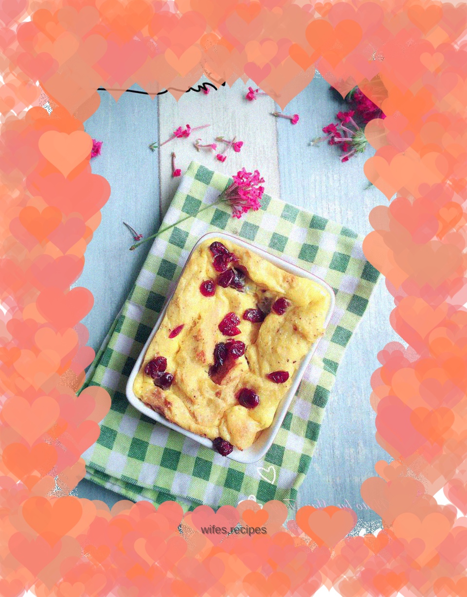 Custard Whole Wheat Toast Pudding