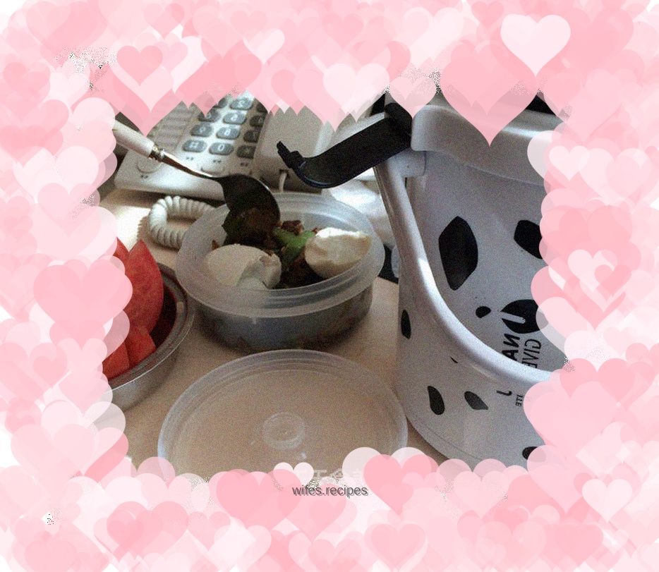 Eating for office workers - double egg and tomato set