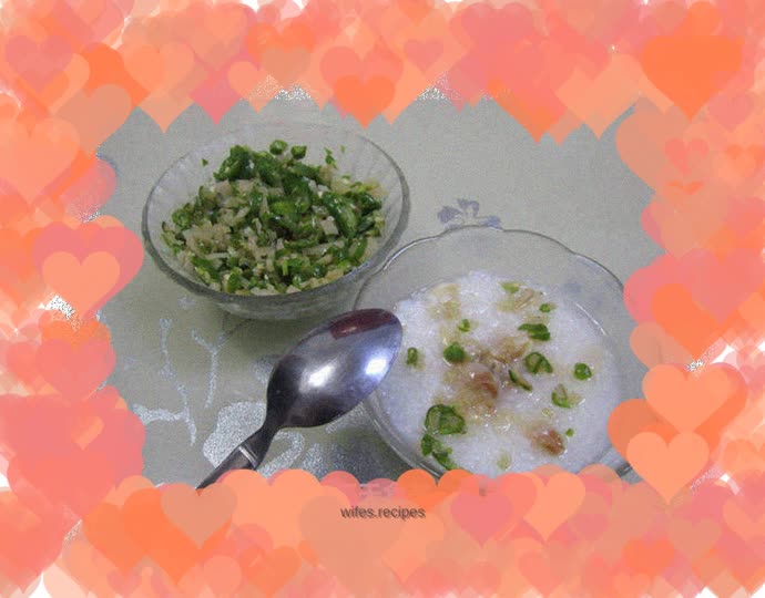 A quick late-night snack—clam porridge