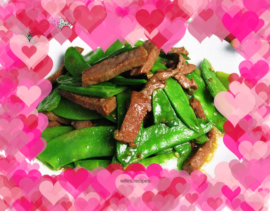 Filet Mignon Sautéed Snow Peas