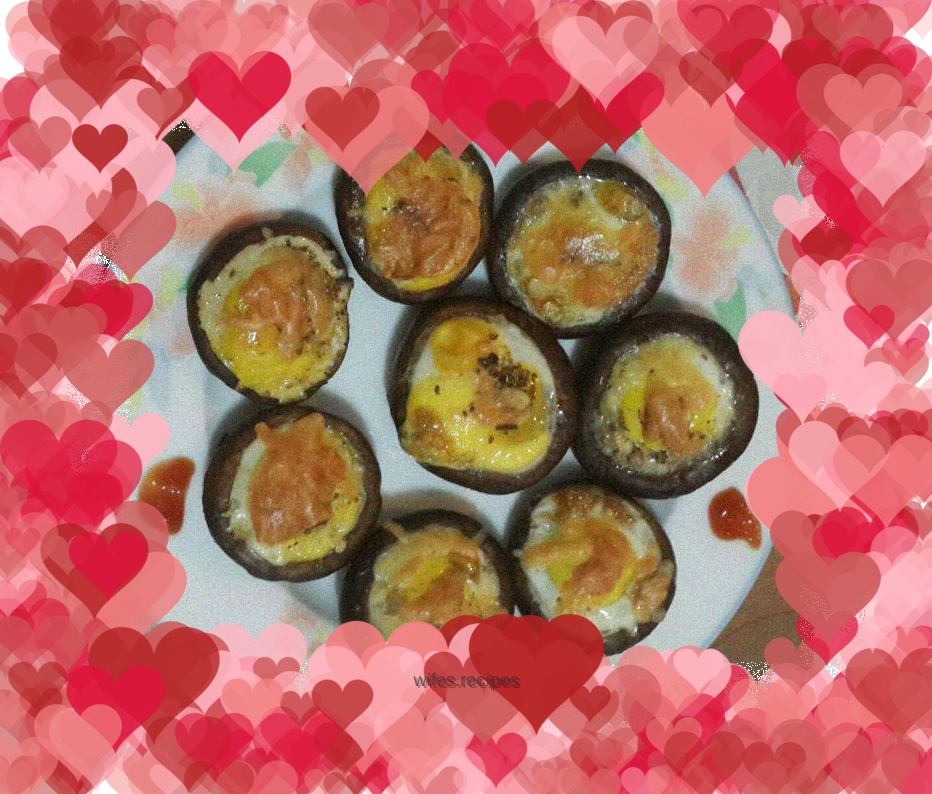 Grilled Shiitake Mushrooms and Quail Eggs