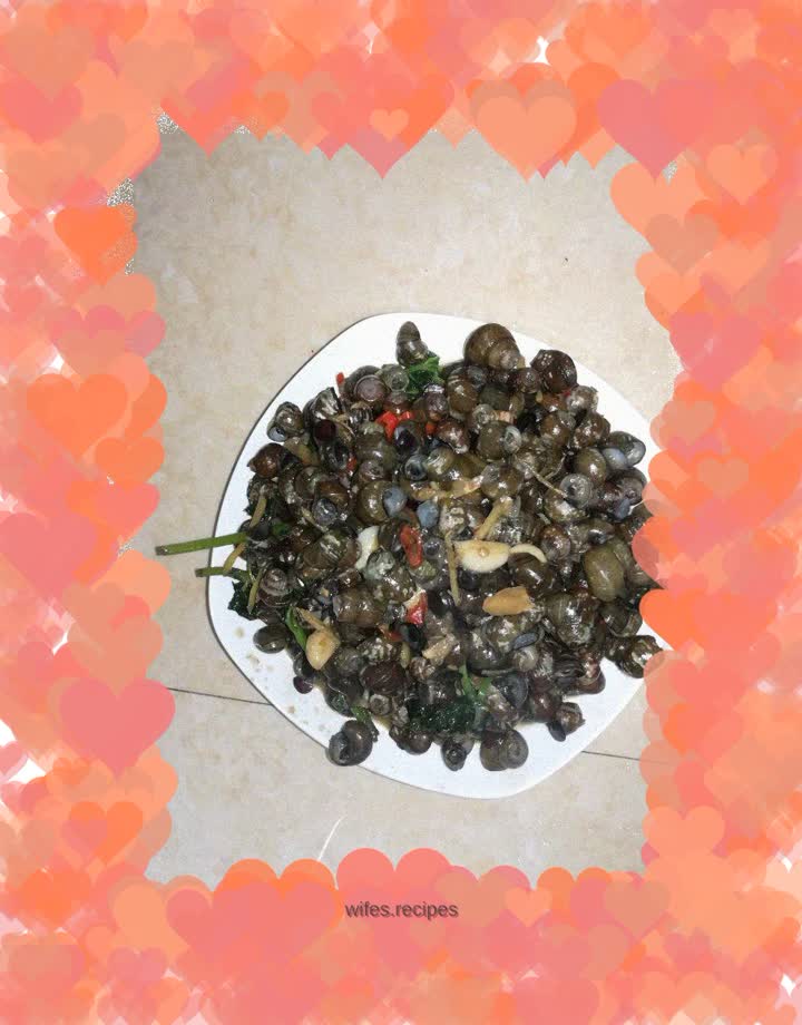 Fried snails