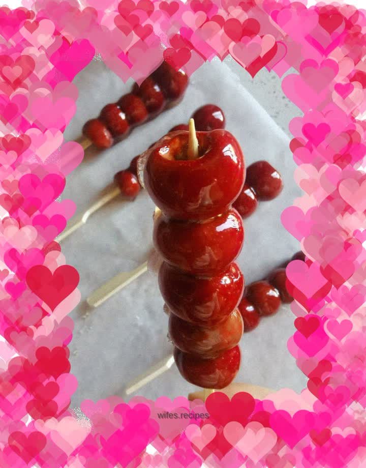 Homemade candied haws