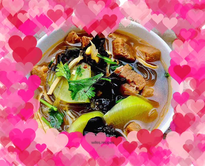 Homemade Huainan beef soup