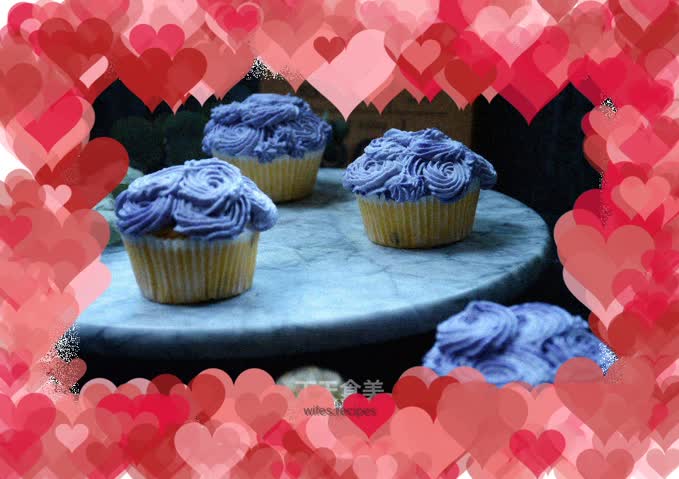 Rose chocolate cream cake