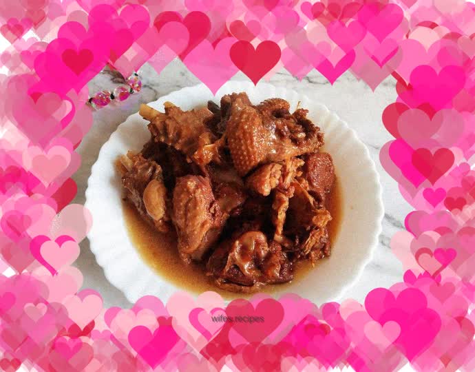 Pressure cooker version of stewed goose