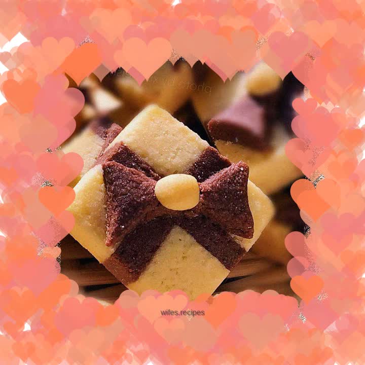 Two-color gift cookies