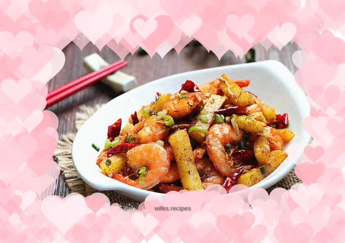 Spicy Chili Salt Potato Shrimp