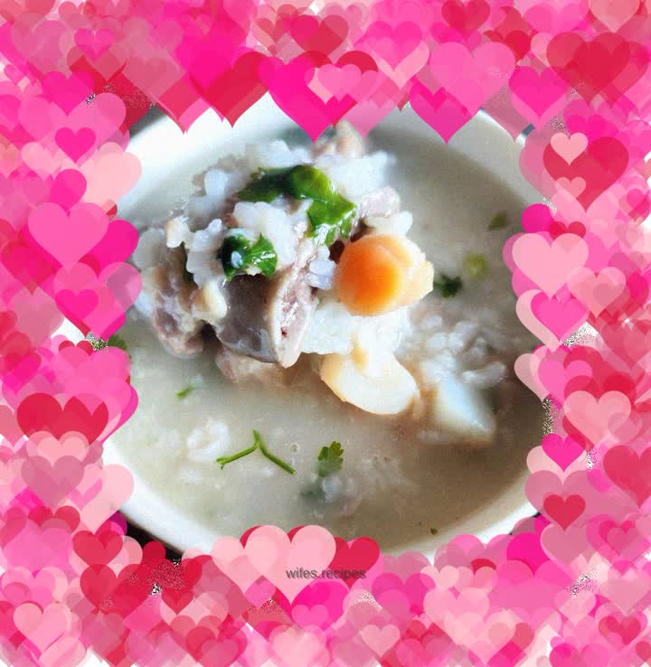 Salty Bone Scallop Porridge
