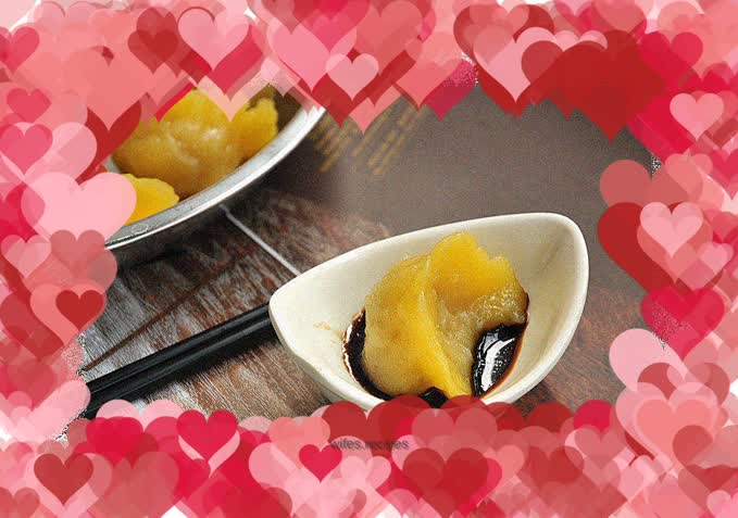 Bracken root powder and shrimp dumplings