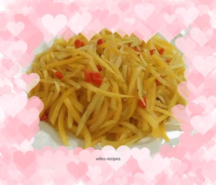 Spicy and sour papaya shreds