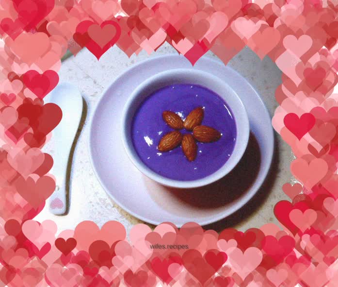 Purple sweet potato milkshake