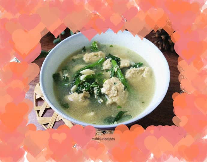 Chrysanthemum egg soup