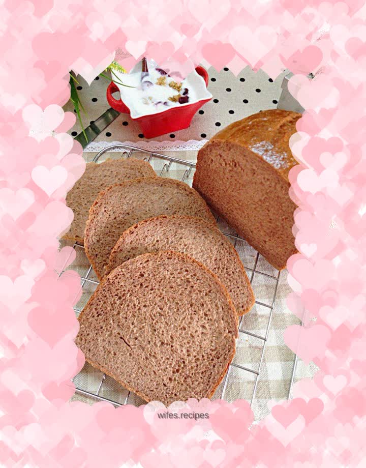 Oil-free whole wheat cocoa toast