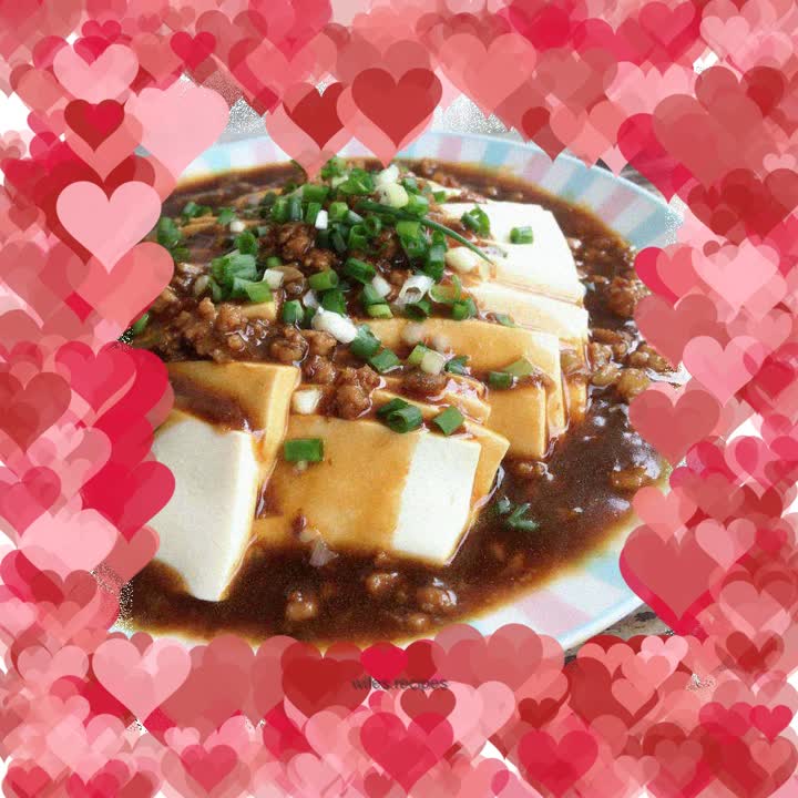 Covered with soft tofu
