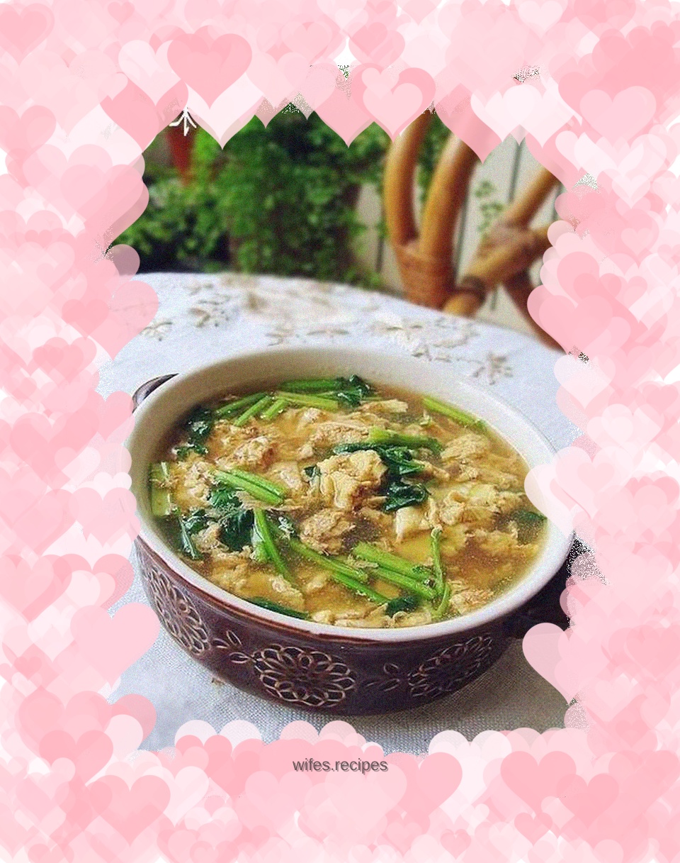 Hot and sour egg soup
