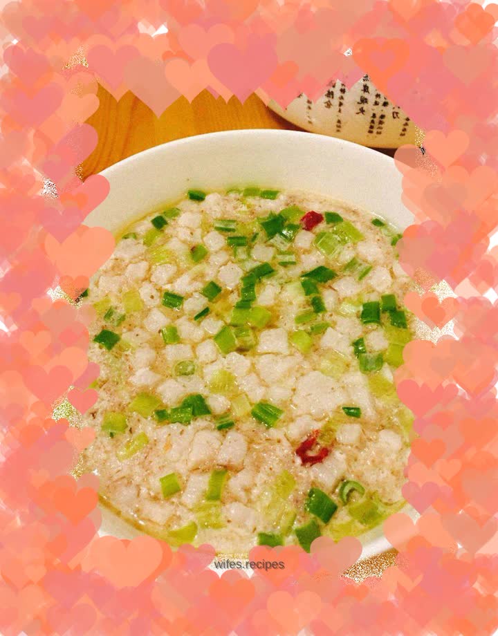 Steamed egg custard with shrimp paste