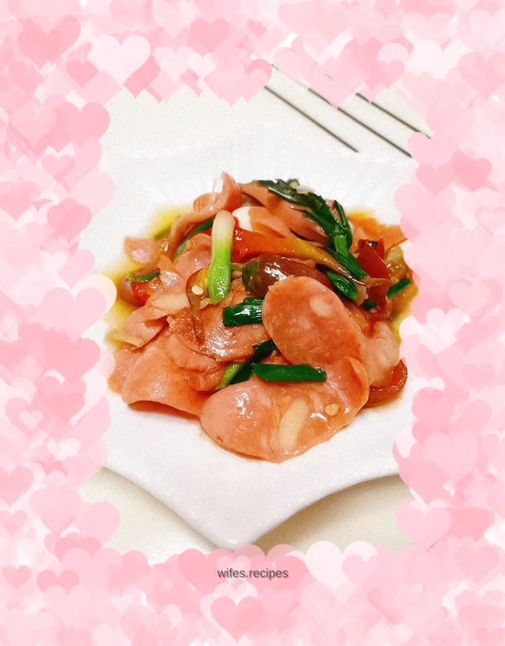 Fried crispy sausage