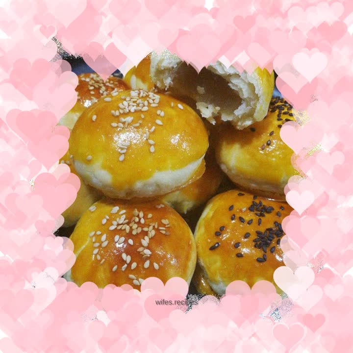 Mung bean and red bean crispy cake