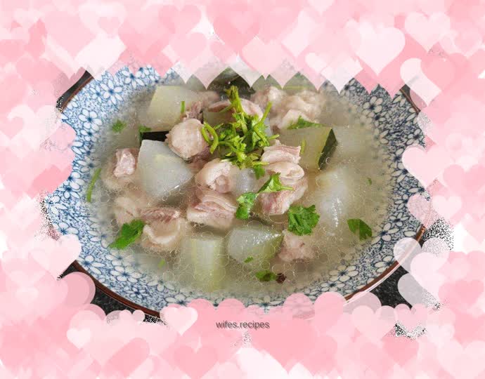 Mutton and winter melon soup