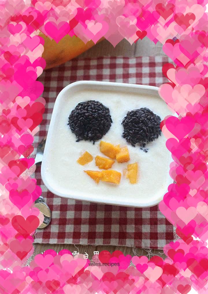 Mango White Snow Black Glutinous Rice