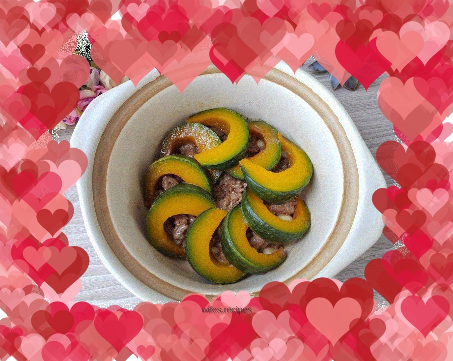 Garlic Beef Baked Pumpkin