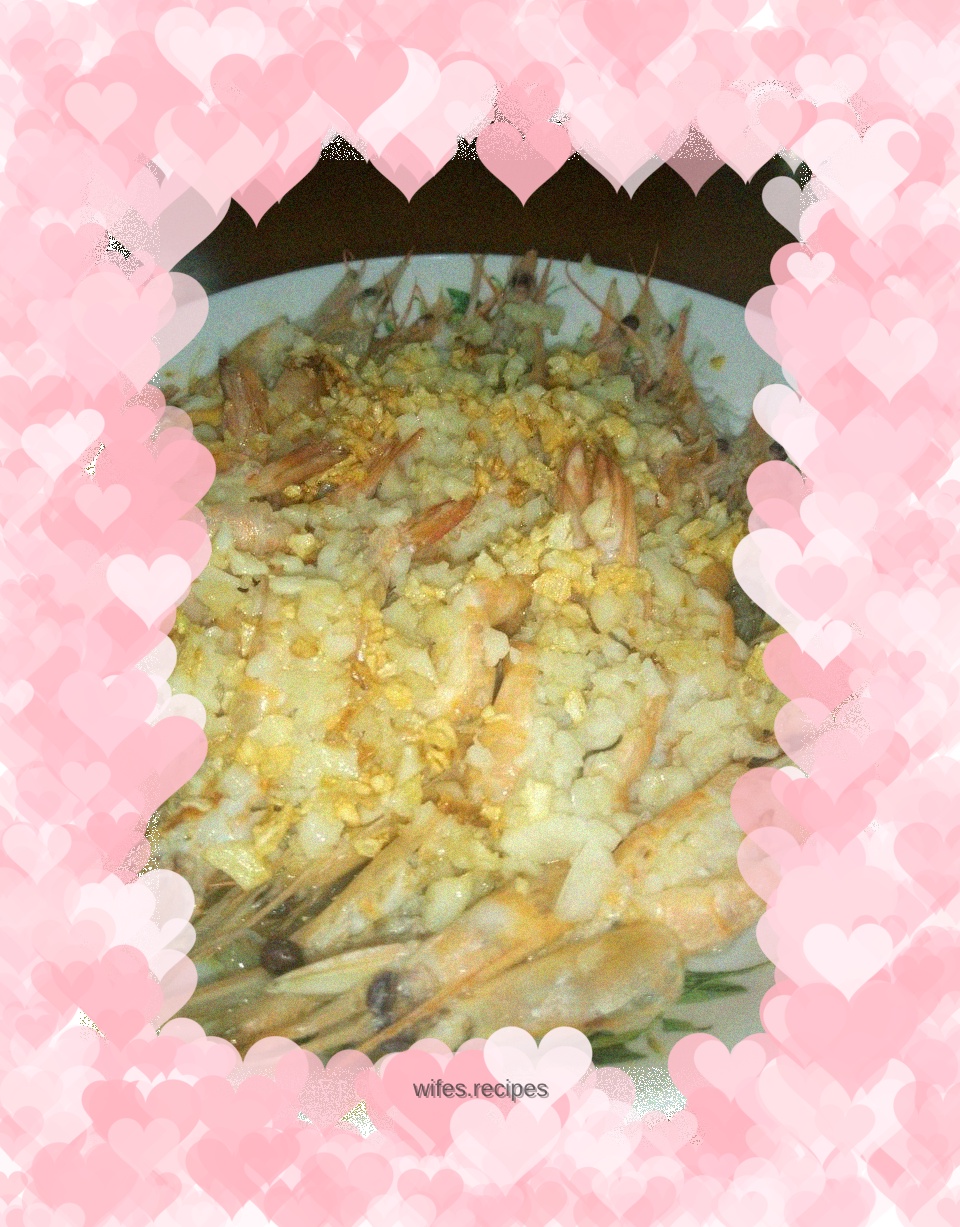 Steamed Shrimp with Garlic Sauce