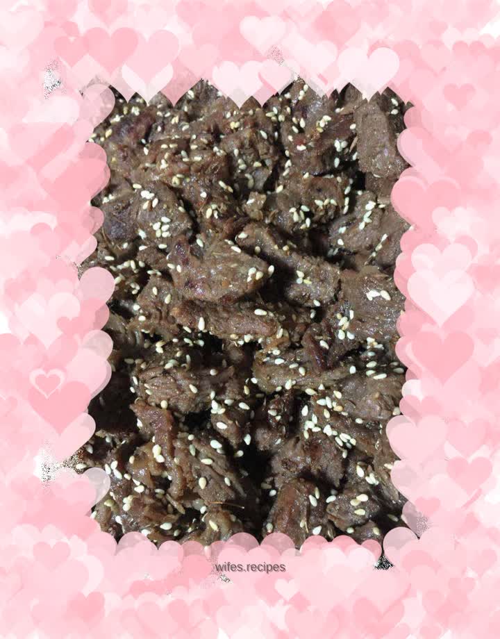 Cumin-flavored beef cubes