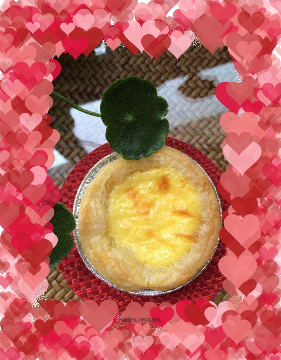 Creamy Cranberry Egg Tart