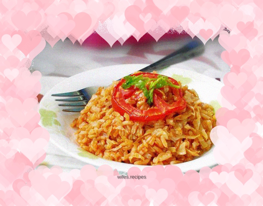 Braised cabbage rice