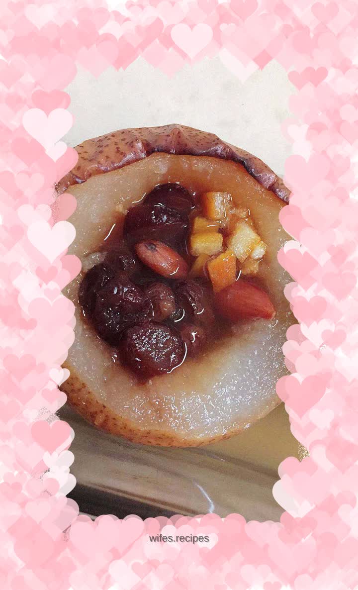 Oven delicacies~~ Quickly bake a pear