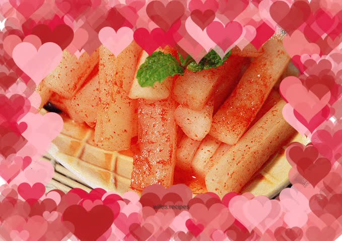 Hot and sour radish crisps