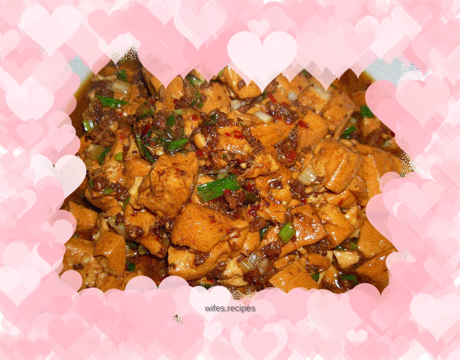 Grilled Tofu with Minced Pork