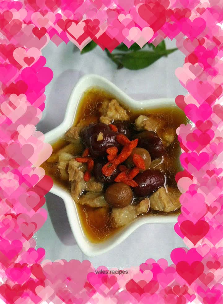 Steamed Lean Pork with Longan and Red Dates