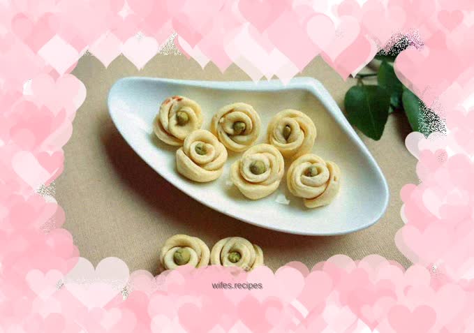 Rose flower cookies