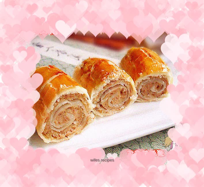 Crispy meat roll