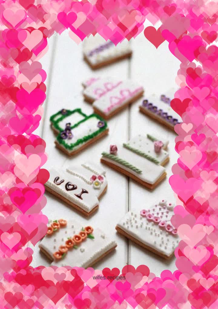 [Tomato Recipe] Fondant Cookies - Wedding Cake Series