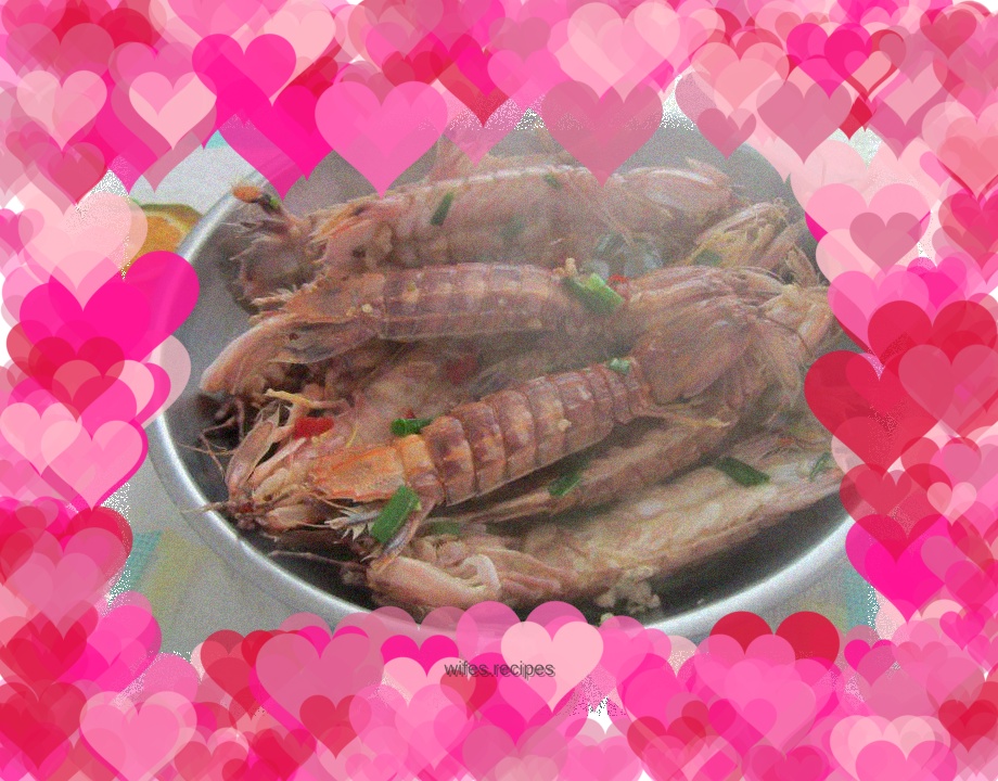 Braised shrimp pudding