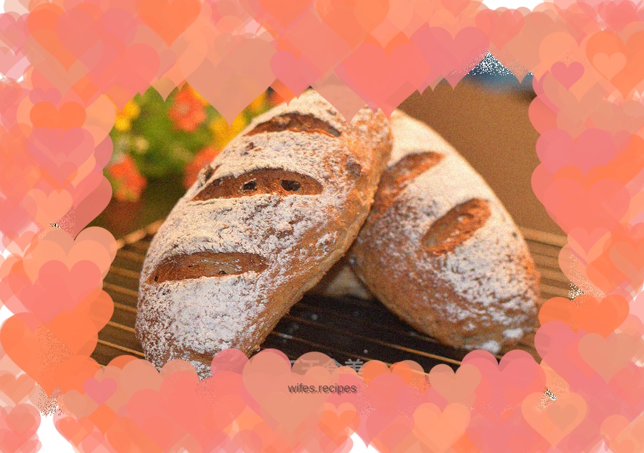 Walnut raisin soft European buns