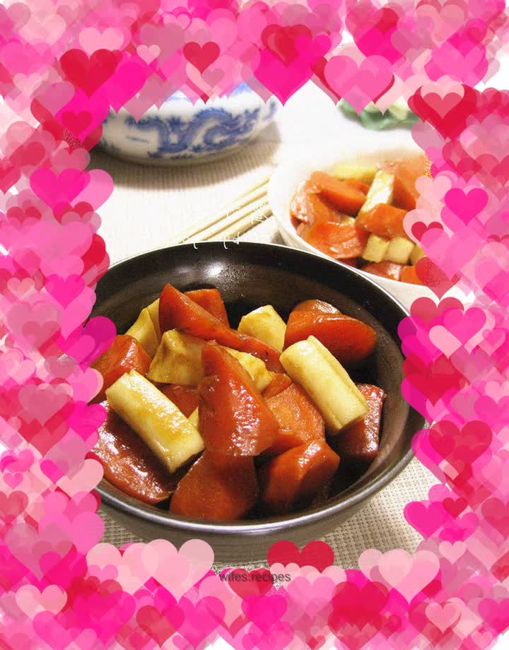 Honey carrot rice cake