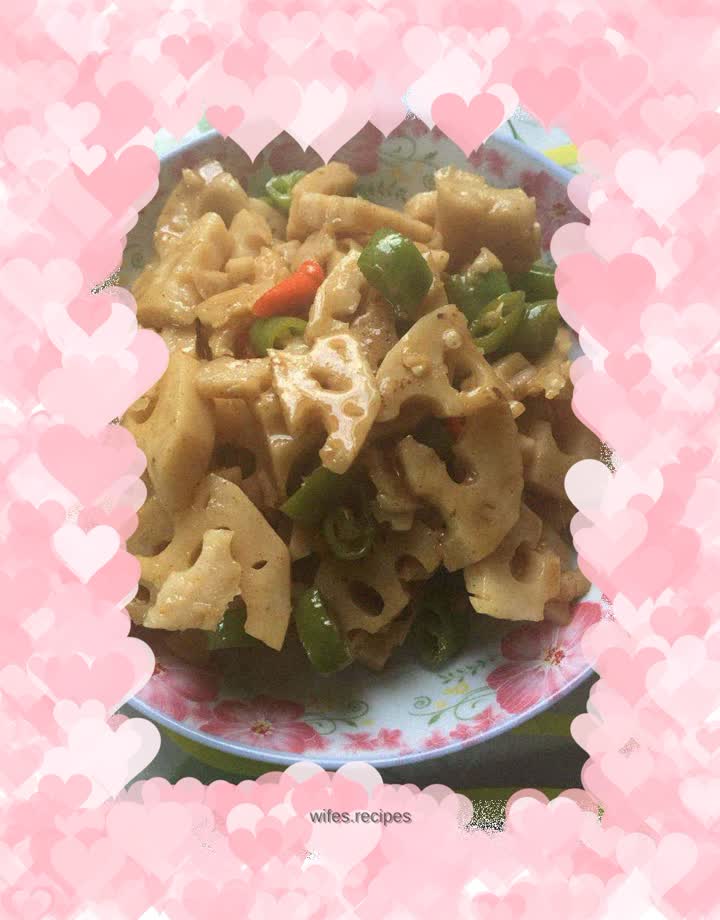 Homemade fried lotus root