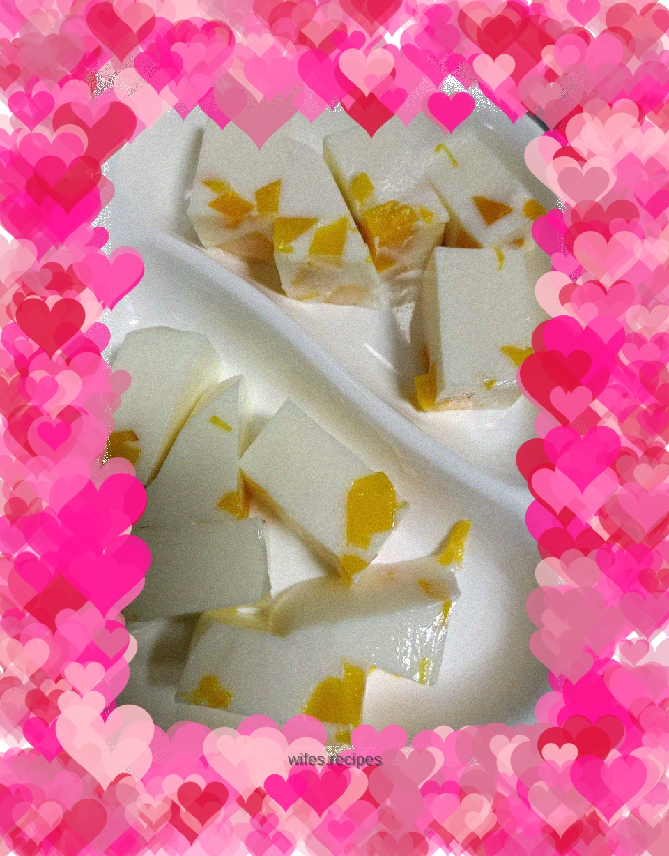 The second mango pudding🍮 was a success