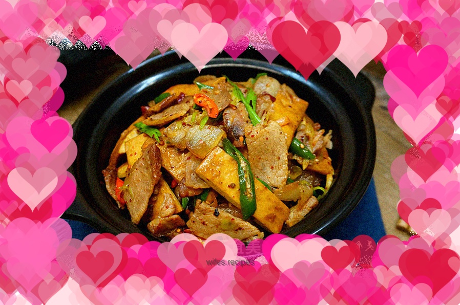 Stir-fried dried bacon