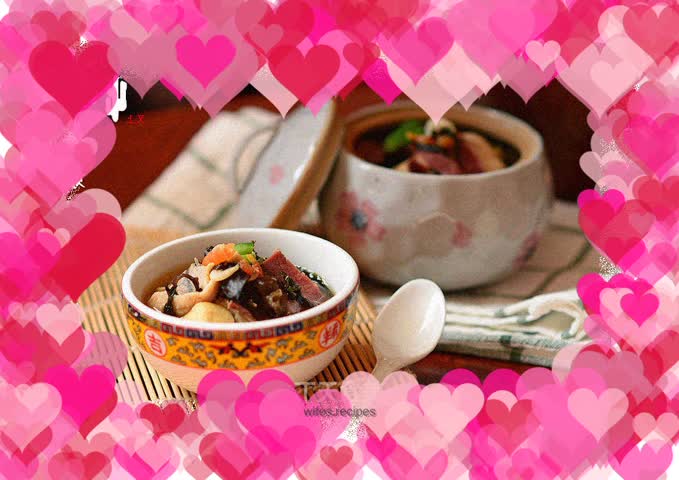 Boiled glutinous rice soup