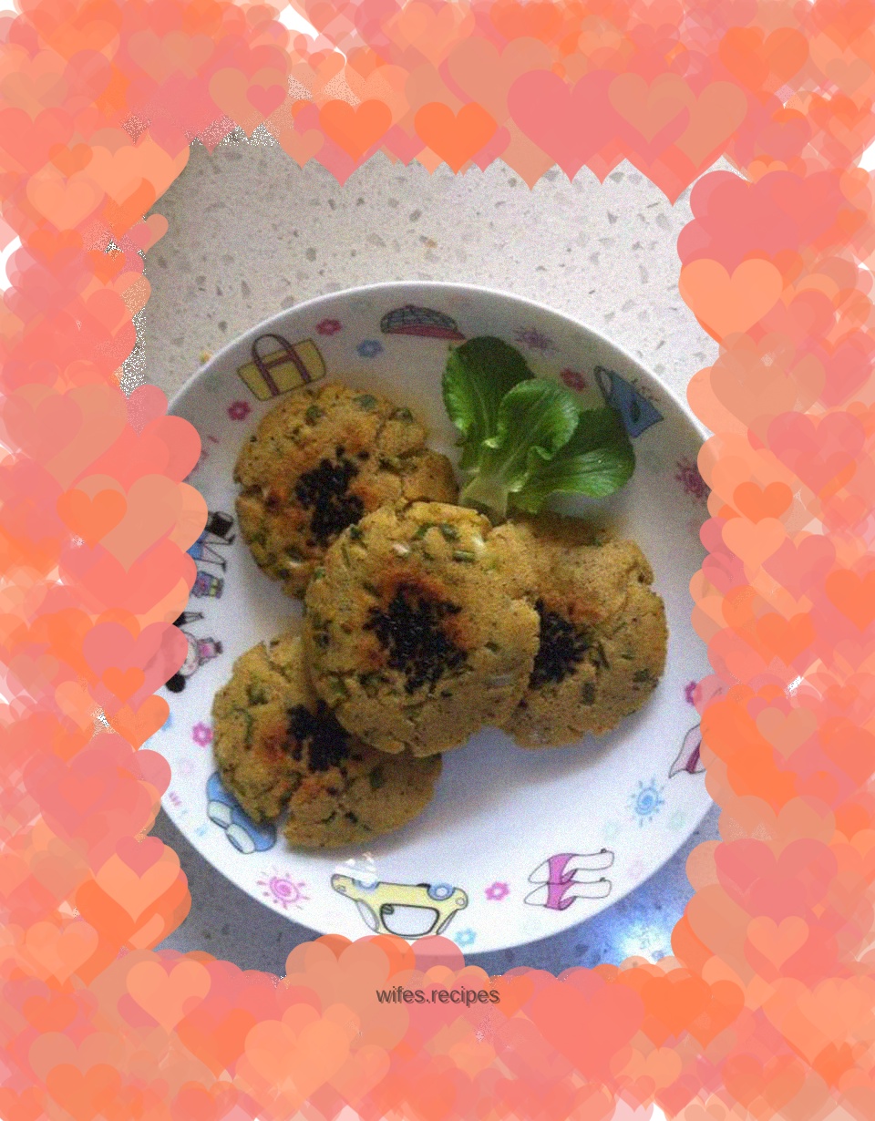 Green onion and multi-grain sesame pancakes