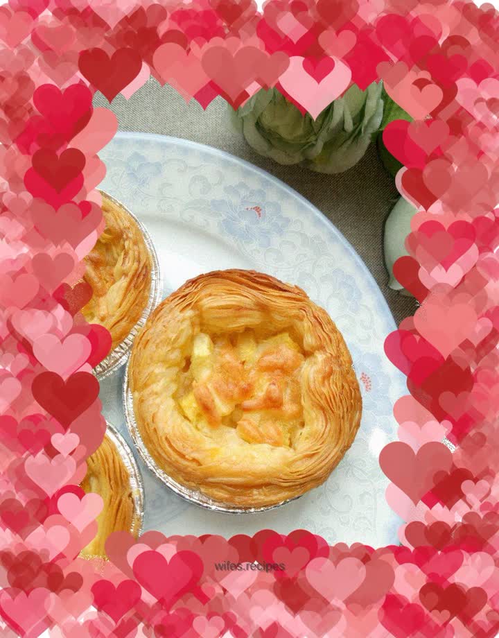 Pineapple egg tart