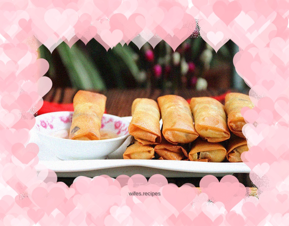 【Shanghai】Shredded Pork and Bean sprouts Spring Rolls