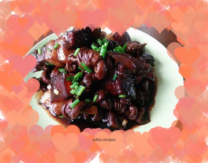 Beer-braised louver-braised pork