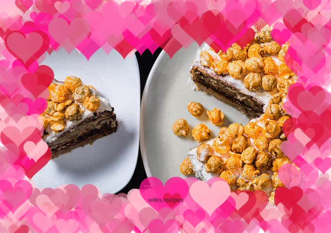 Two-color popcorn chiffon cake——Chicago Mix Chiffon Cake